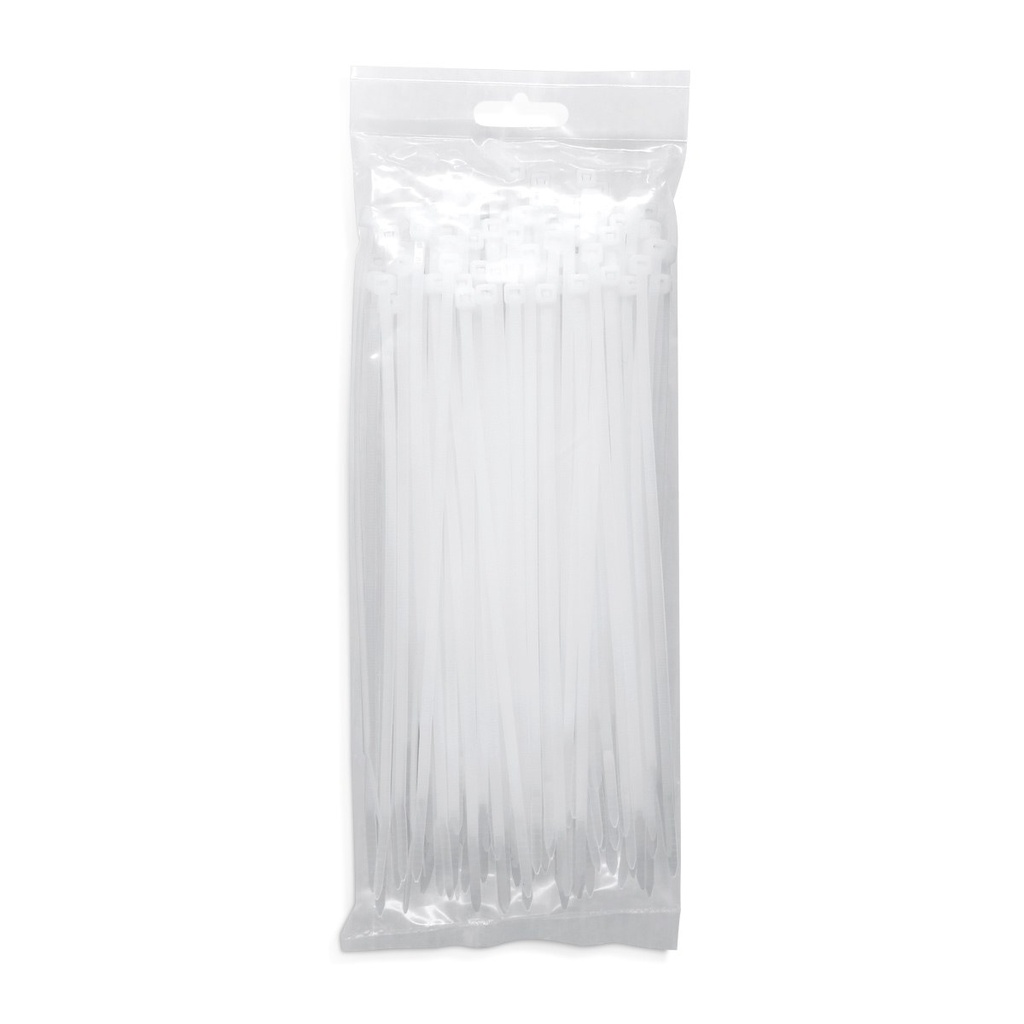 เคเบิ้ลไทร์(Caskom) ขาว 8"*3.6*200mm (PK100) [220PK/CT]