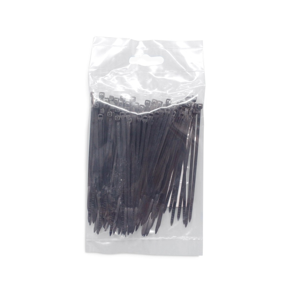 เคเบิ้ลไทร์(Caskom) ดำ 4"*2.5*100mm (PK100) [550PK/CT]