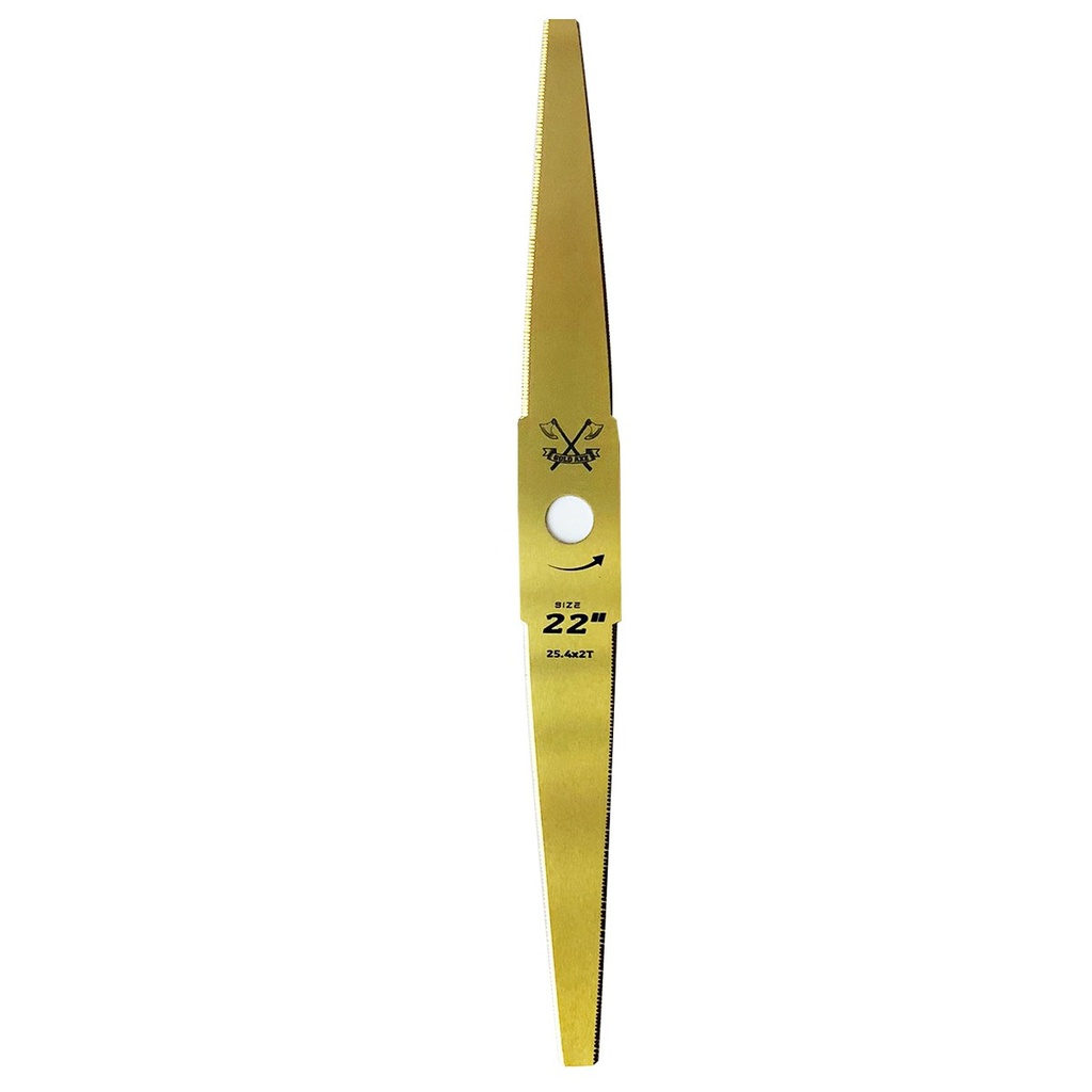 ใบมีด-ตัดข้าวดีด2mm-ฟันหยัก(GOLD AXE) เกรดใบเลื่อย 188031 22" [50EA/CT]